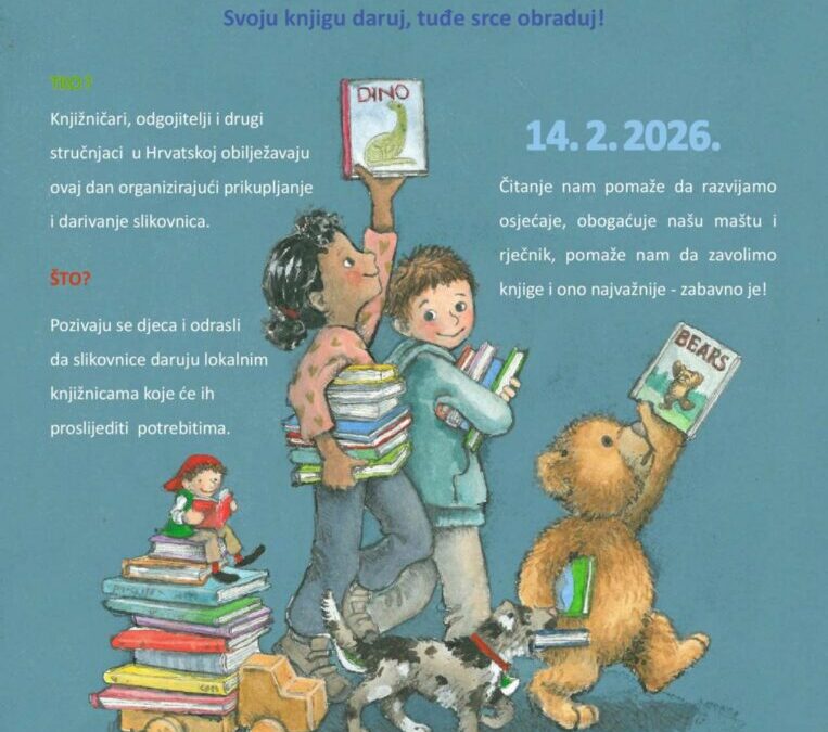 Čitam, dam, sretan sam-svoju knjigu daruj i tuđe srce obraduj!